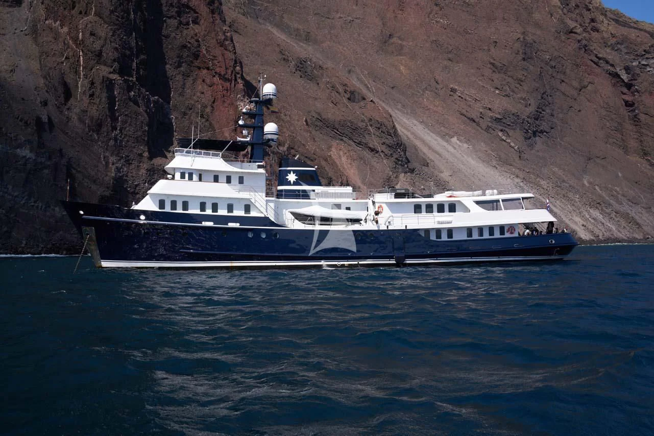 a boat on the water aboard ASTERIA Yacht for Charter