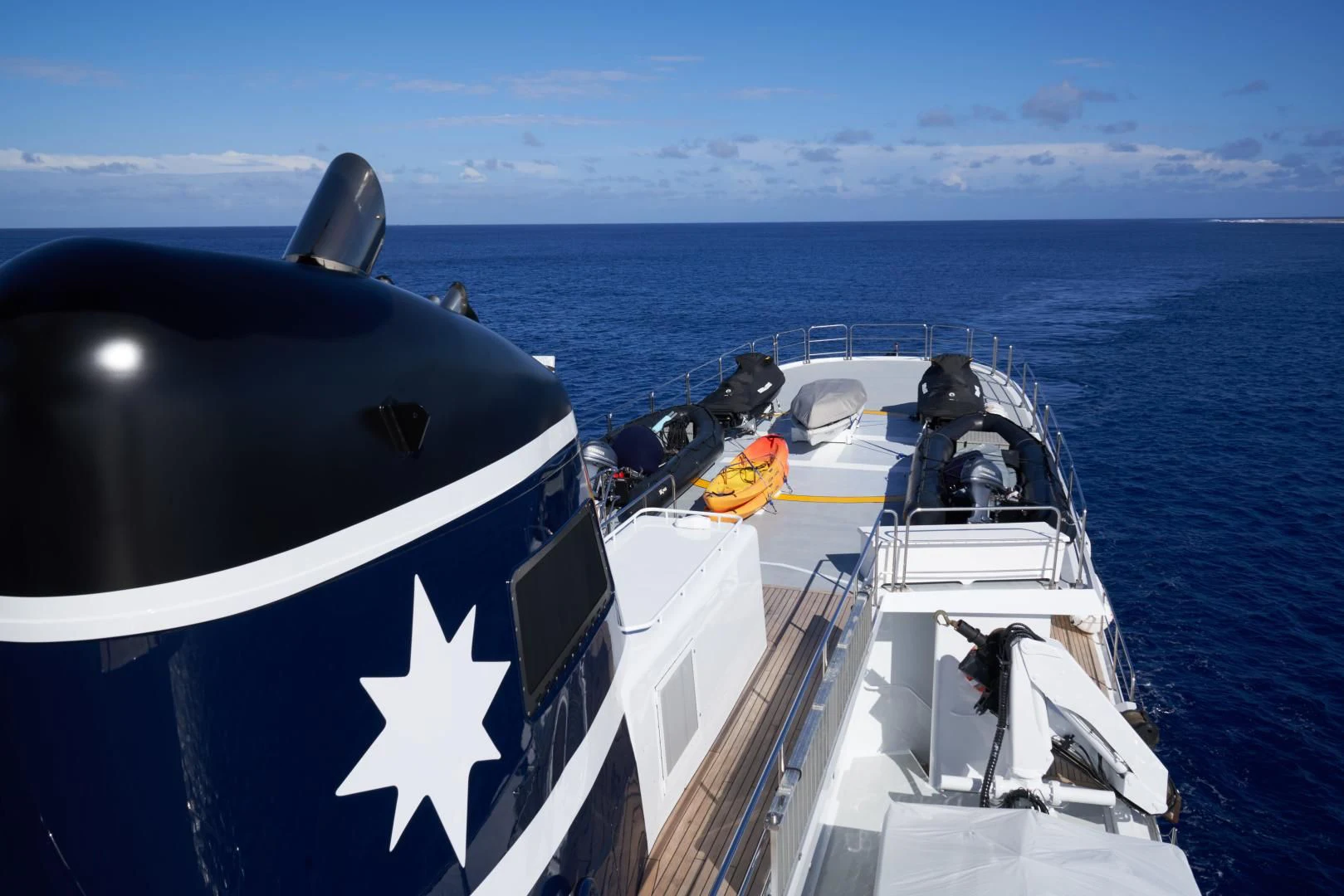 a boat on the water aboard ASTERIA Yacht for Charter