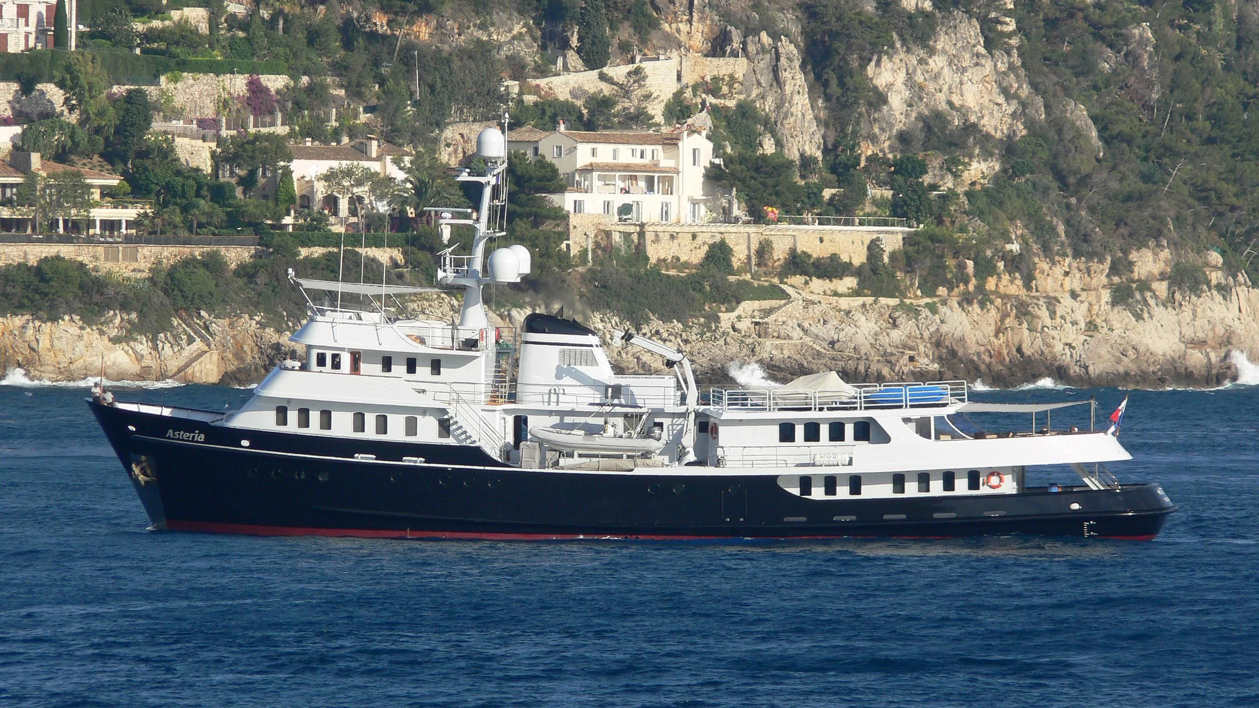a boat on the water aboard ASTERIA Yacht for Charter