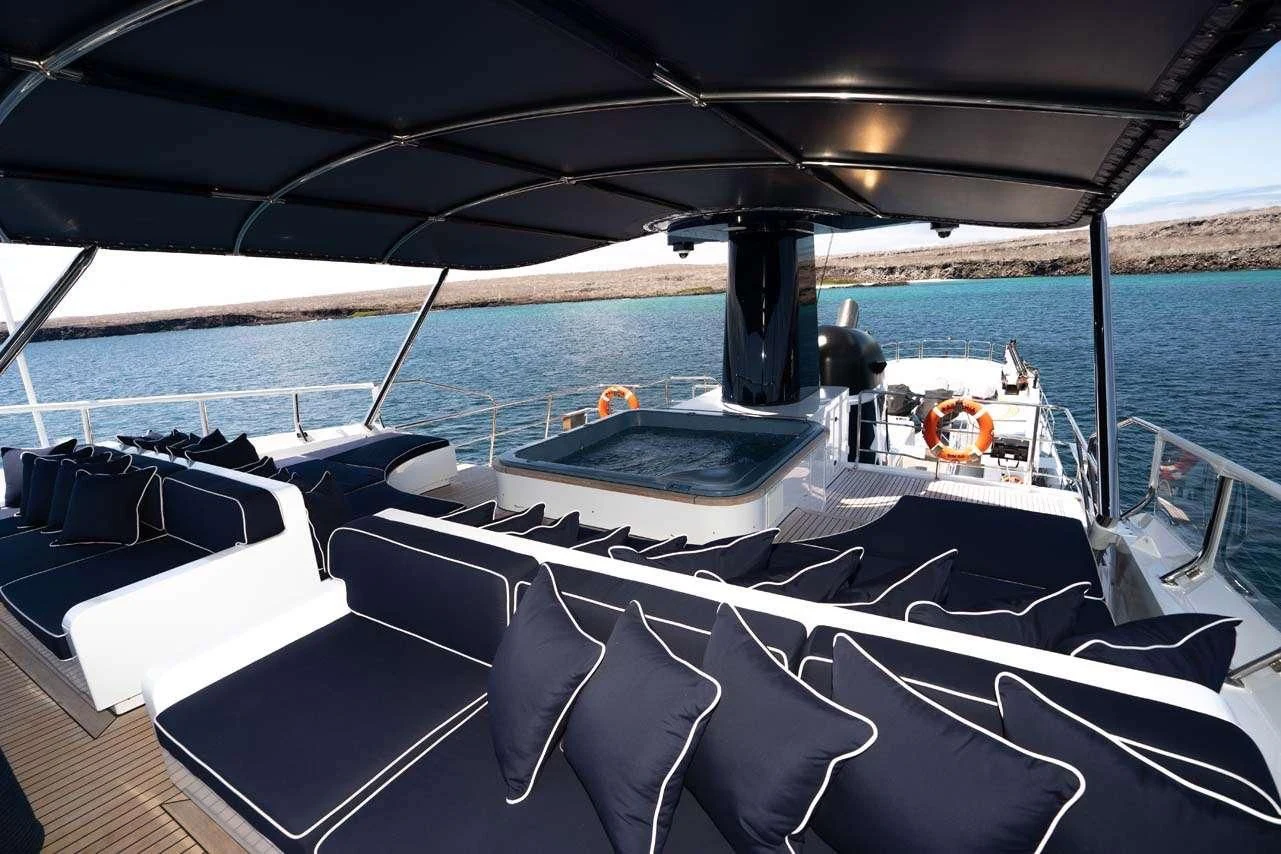 a boat on the water aboard ASTERIA Yacht for Charter