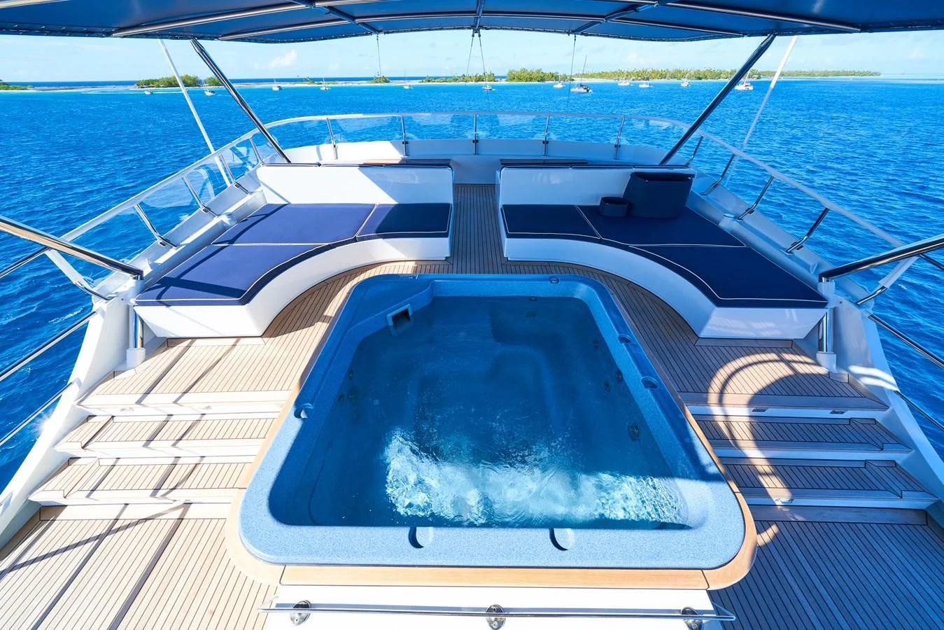 a boat on the water aboard ASTERIA Yacht for Charter