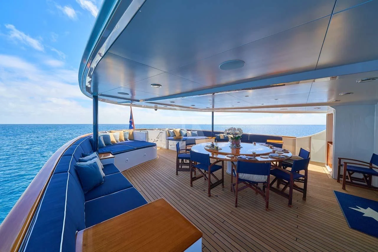 a boat on the water aboard ASTERIA Yacht for Charter