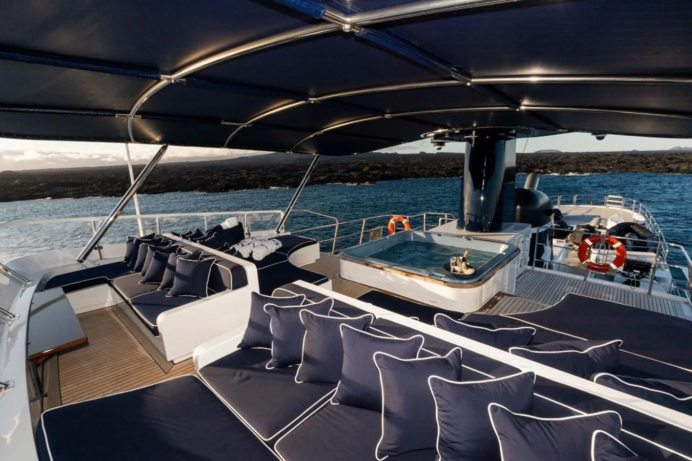 a boat on the water aboard ASTERIA Yacht for Charter