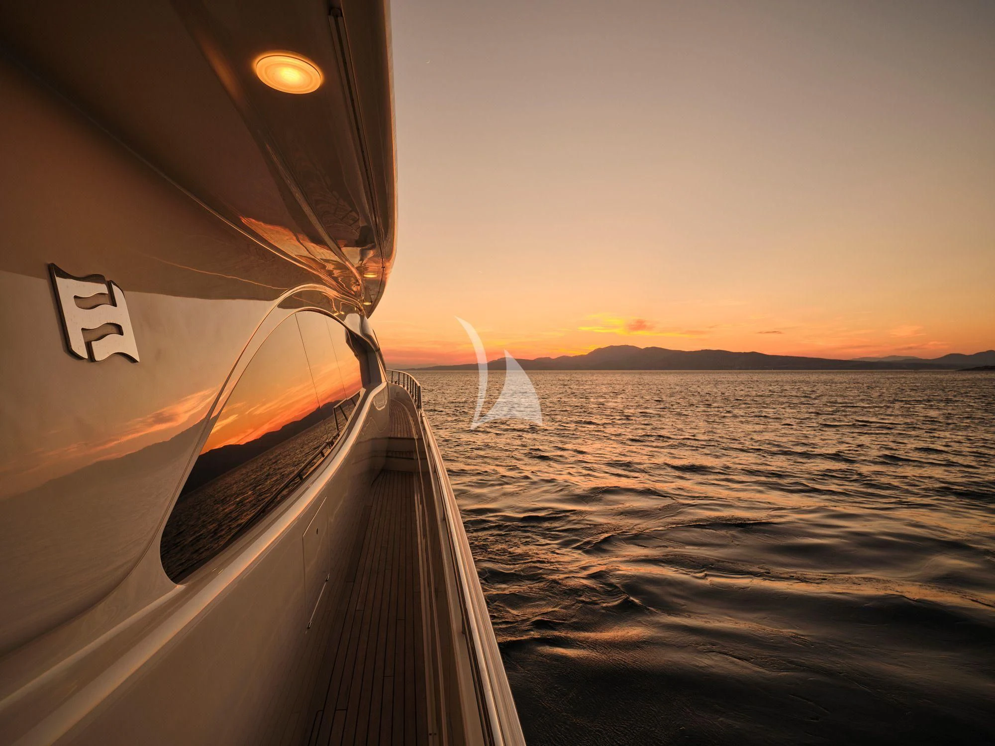 a boat on the water aboard ESTIA YI Yacht for Sale