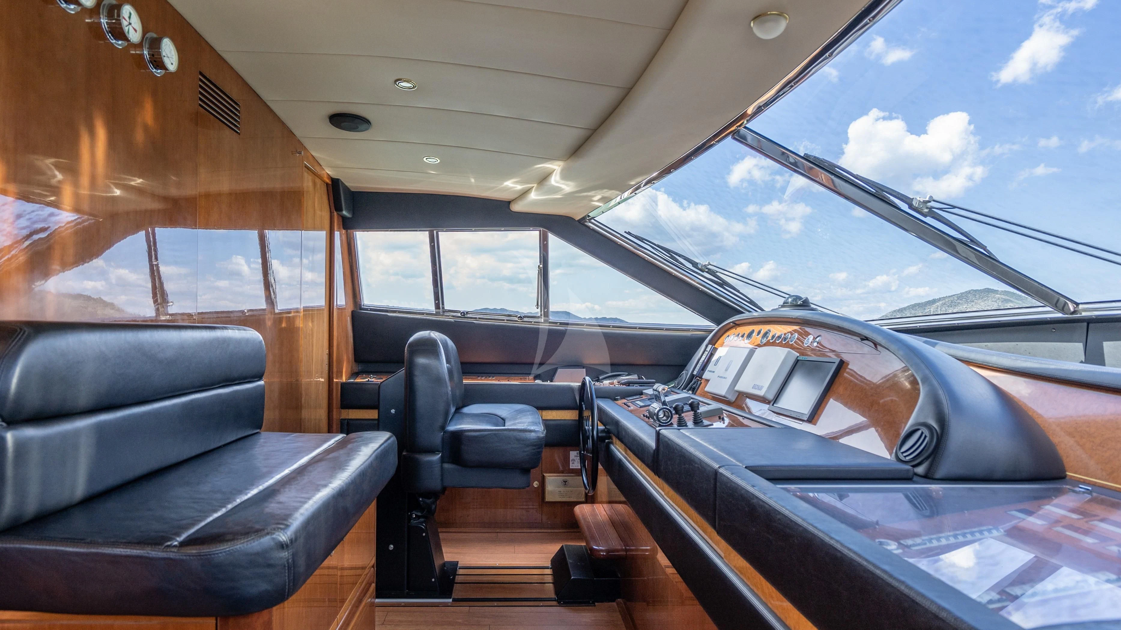 inside of a car aboard ESTIA YI Yacht for Sale