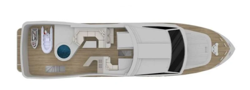 a white box with a black lid aboard ESTIA YI Yacht for Sale