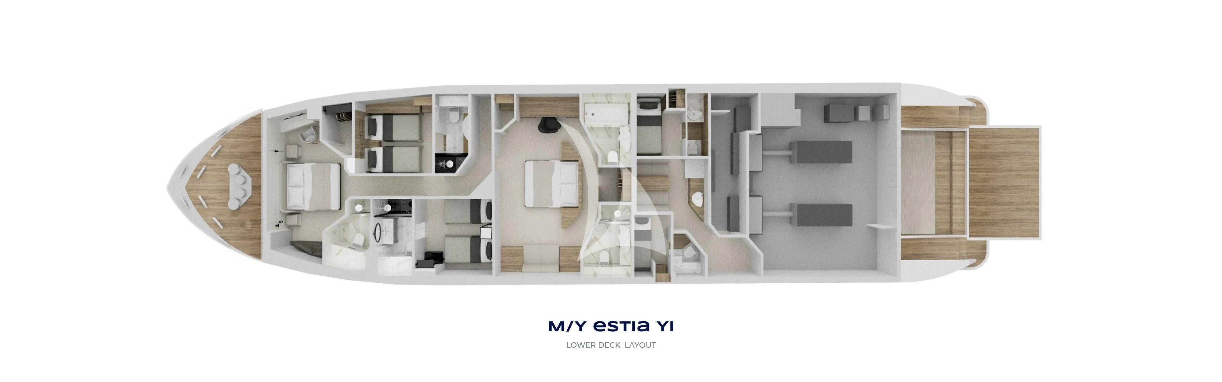 diagram aboard ESTIA YI Yacht for Sale