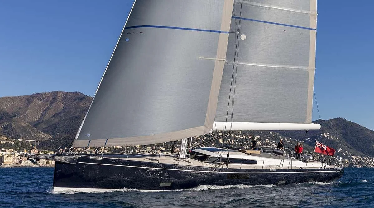 a sailboat on the water aboard JIKAN Yacht for Charter