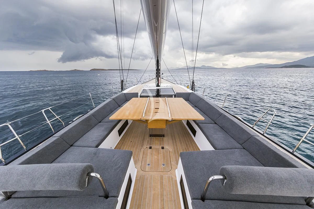 a boat on the water aboard JIKAN Yacht for Charter