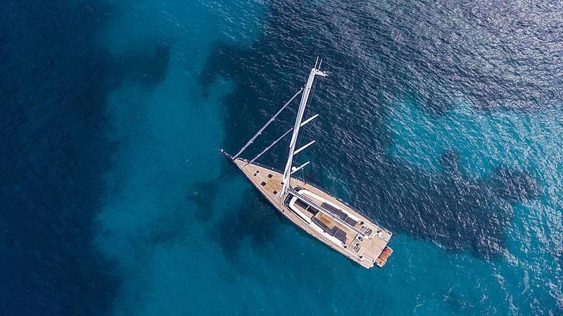 a boat in the water aboard JIKAN Yacht for Charter