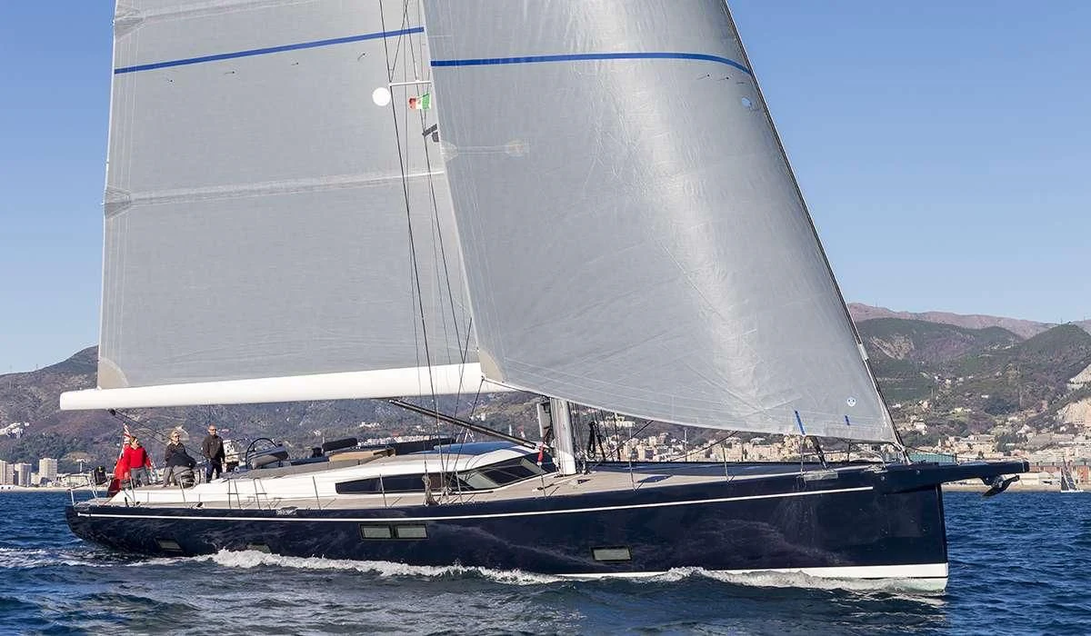 a sailboat on the water aboard JIKAN Yacht for Charter