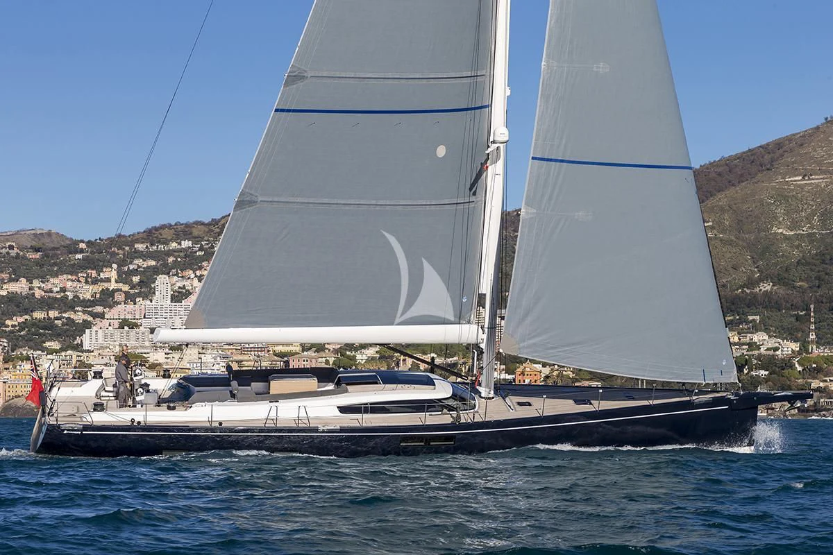a sailboat on the water aboard JIKAN Yacht for Charter