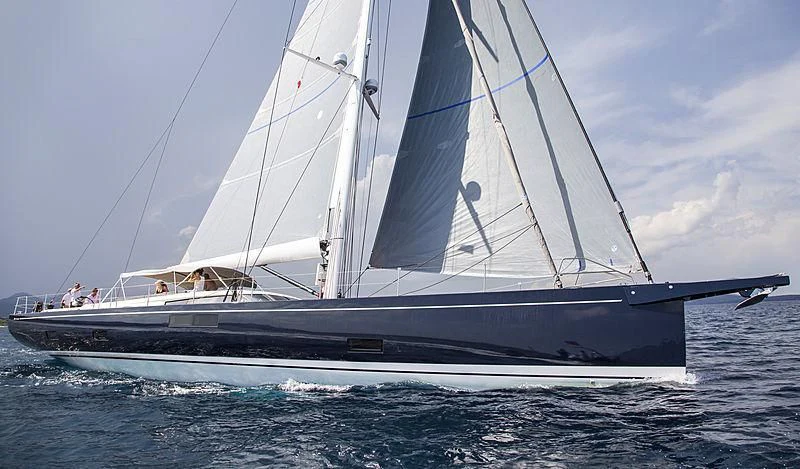 a boat on the water aboard JIKAN Yacht for Charter