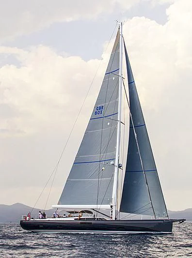 a sailboat on the water aboard JIKAN Yacht for Charter
