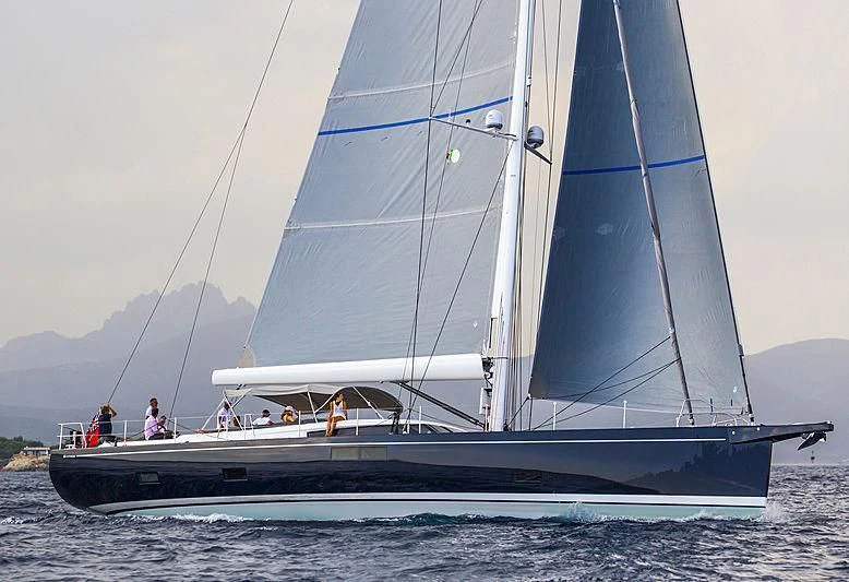a sailboat on the water aboard JIKAN Yacht for Charter
