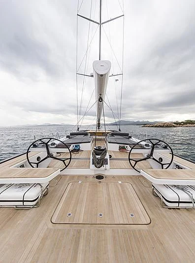a boat on the water aboard JIKAN Yacht for Charter