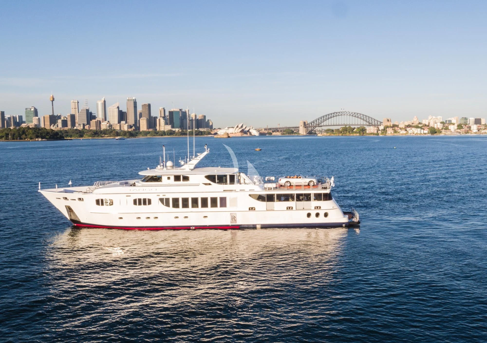 a boat in the water aboard TANGO Yacht for Sale