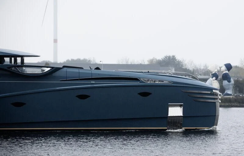a boat in the water aboard PHI Yacht for Sale