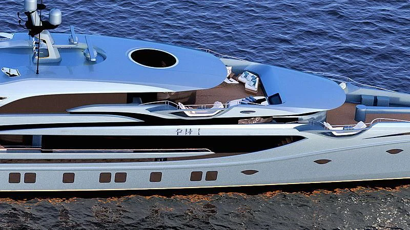 a boat on the water aboard PHI Yacht for Sale