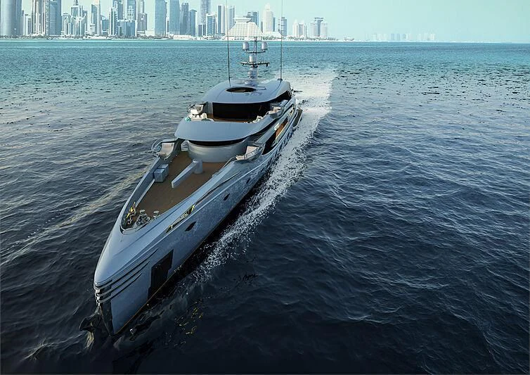 a submarine in the water aboard PHI Yacht for Sale