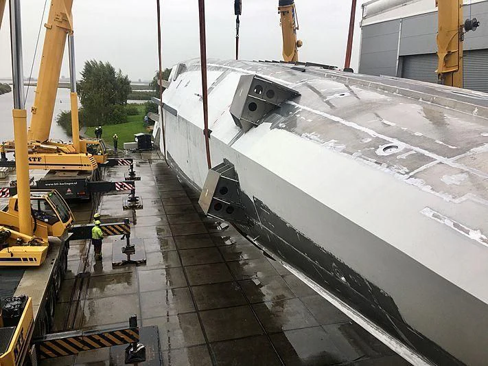 a machine on the road aboard PHI Yacht for Sale