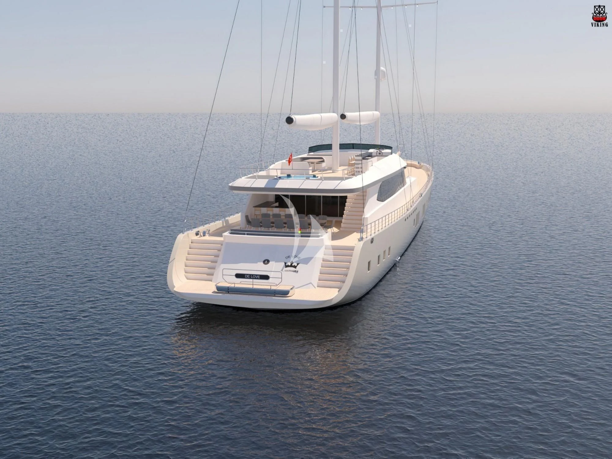 a boat in the water aboard DE LOVE Yacht for Charter