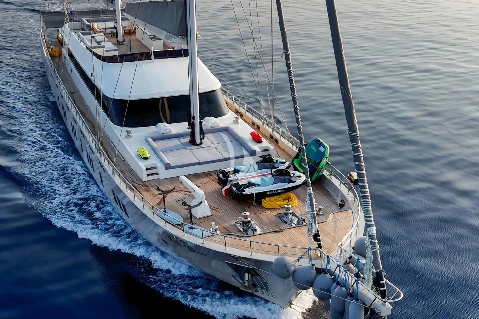 a boat on the water aboard DE LOVE Yacht for Charter