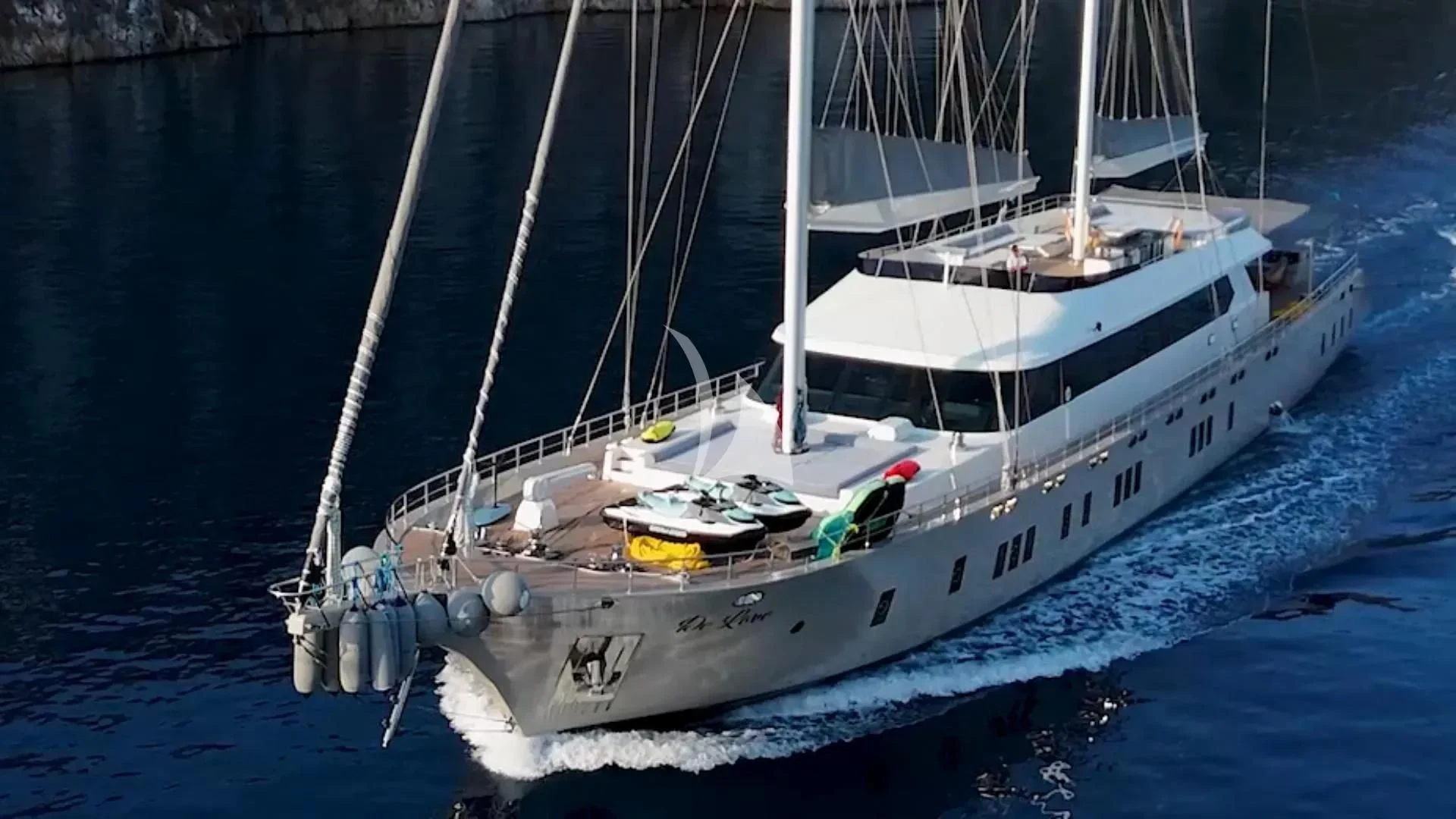 a boat on the water aboard DE LOVE Yacht for Charter
