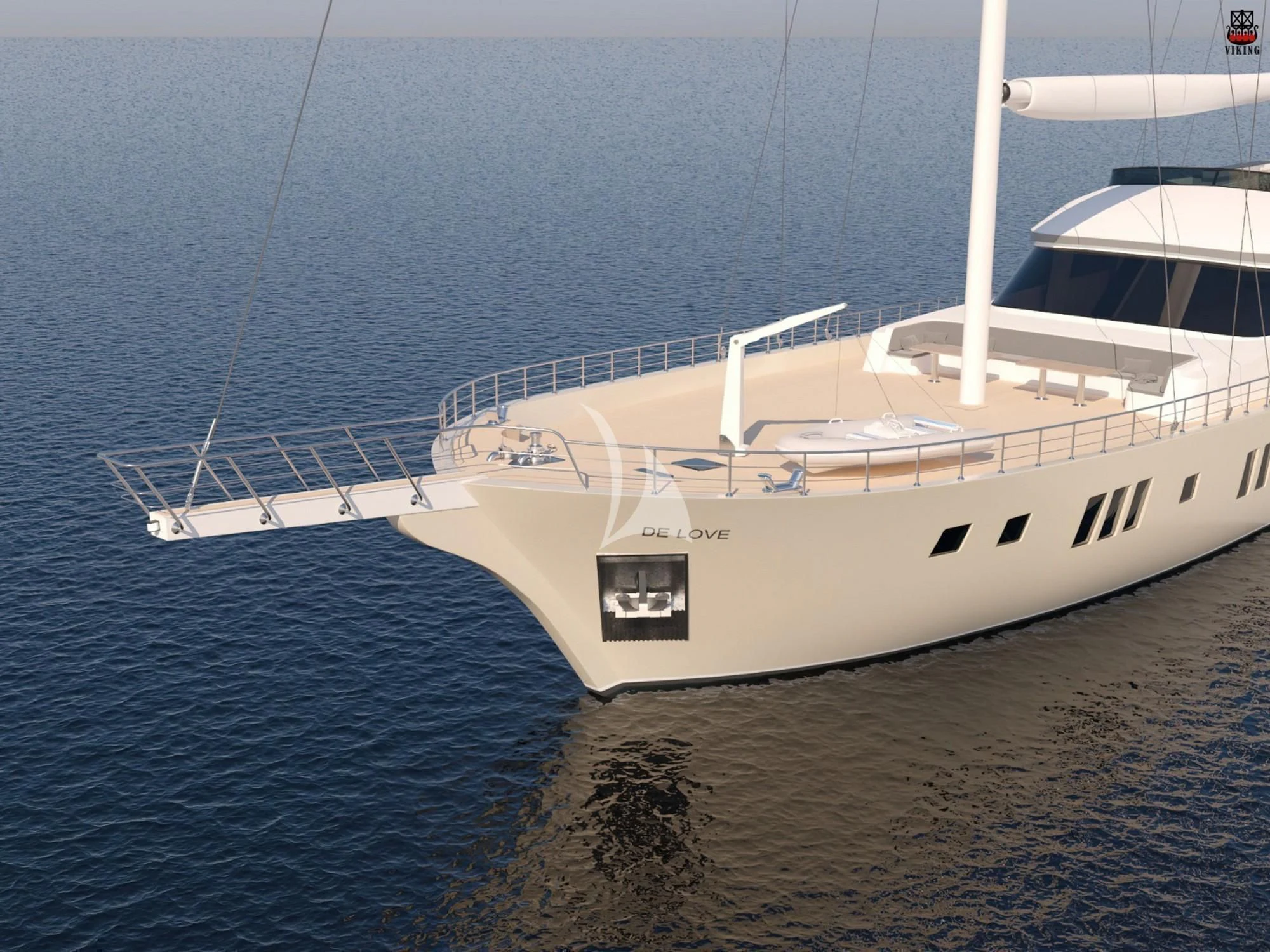 a boat on the water aboard DE LOVE Yacht for Charter