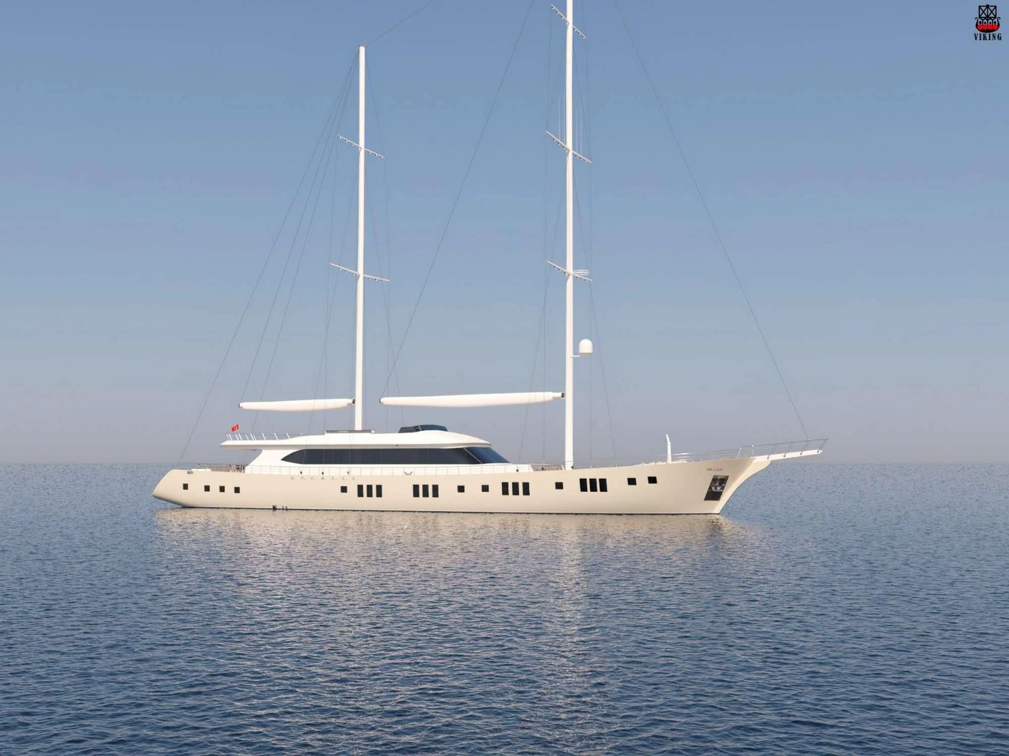 a white boat in the water aboard DE LOVE Yacht for Charter