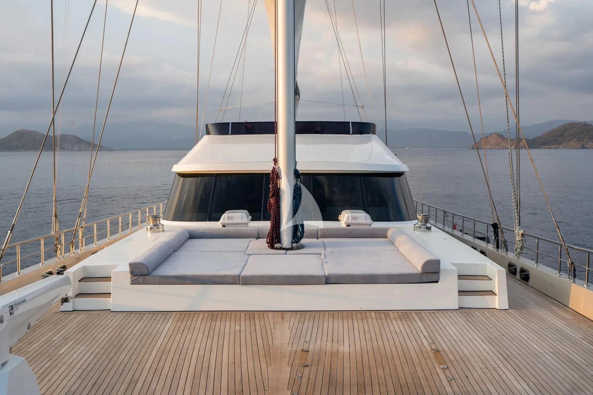 a boat on a body of water aboard DE LOVE Yacht for Charter