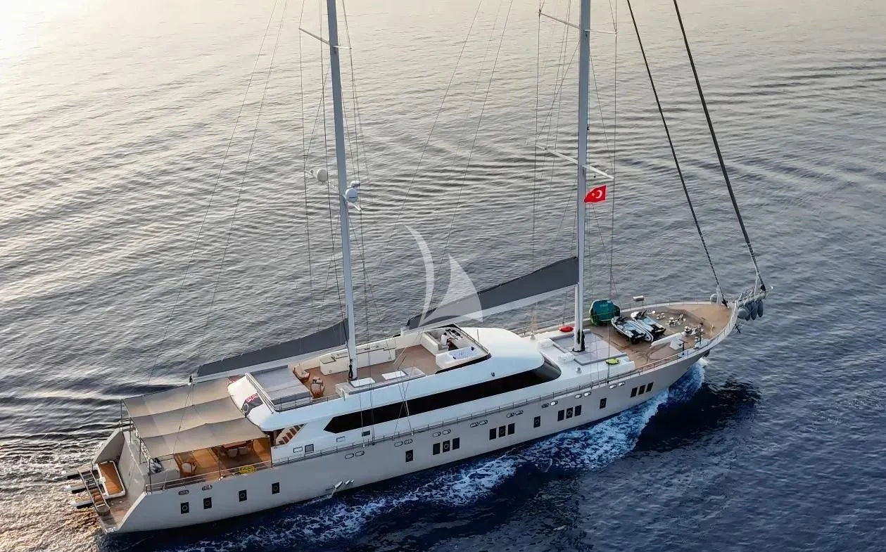 a boat on the water aboard DE LOVE Yacht for Charter