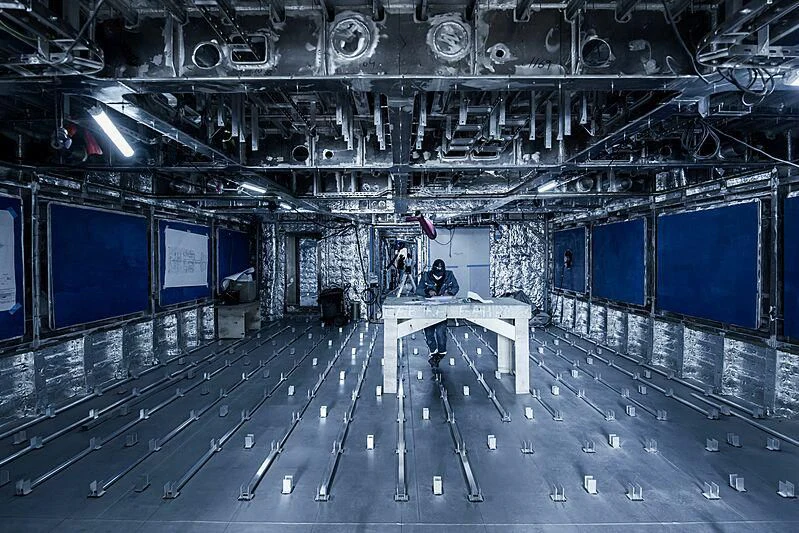 a room with a large group of people in it aboard PINK SHADOW Yacht for Sale