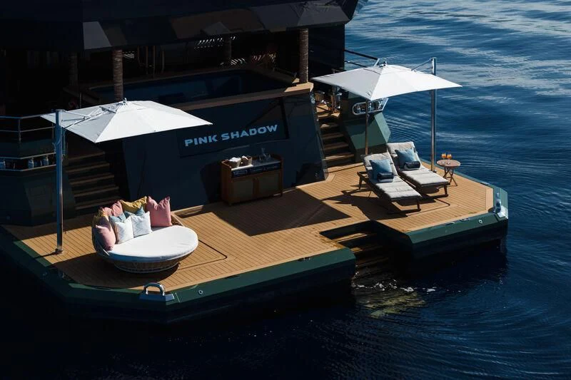 a boat on the water aboard PINK SHADOW Yacht for Sale