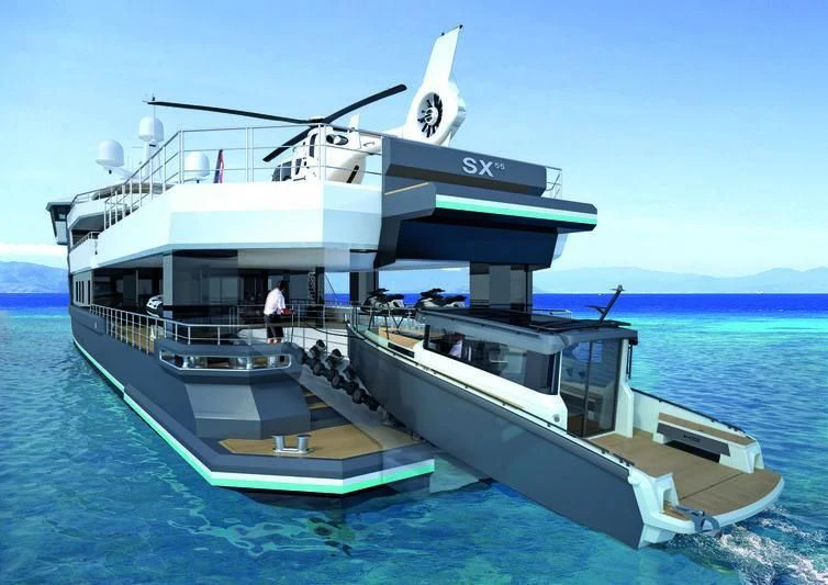 a boat in the water aboard PINK SHADOW Yacht for Sale