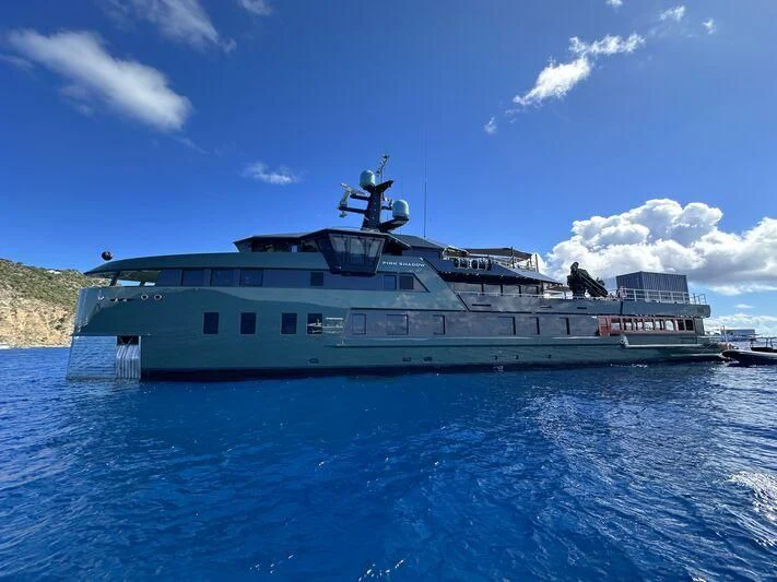 a boat on the water aboard PINK SHADOW Yacht for Sale