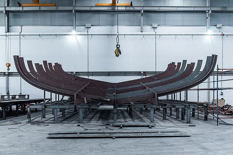 a large metal structure aboard PINK SHADOW Yacht for Sale