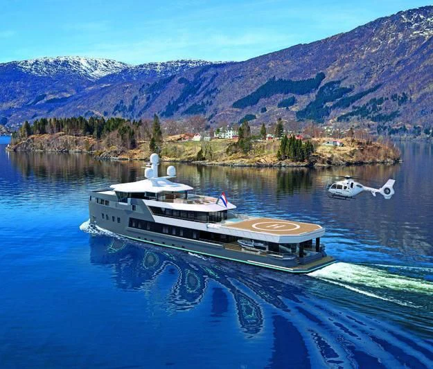 a boat in a lake aboard PINK SHADOW Yacht for Sale