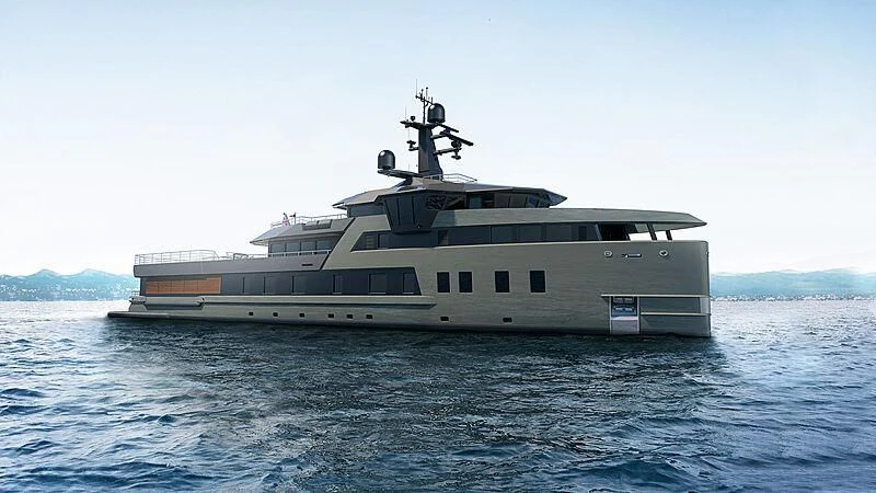 a large ship in the water aboard PINK SHADOW Yacht for Sale