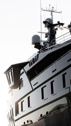 a person on a building aboard PINK SHADOW Yacht for Sale