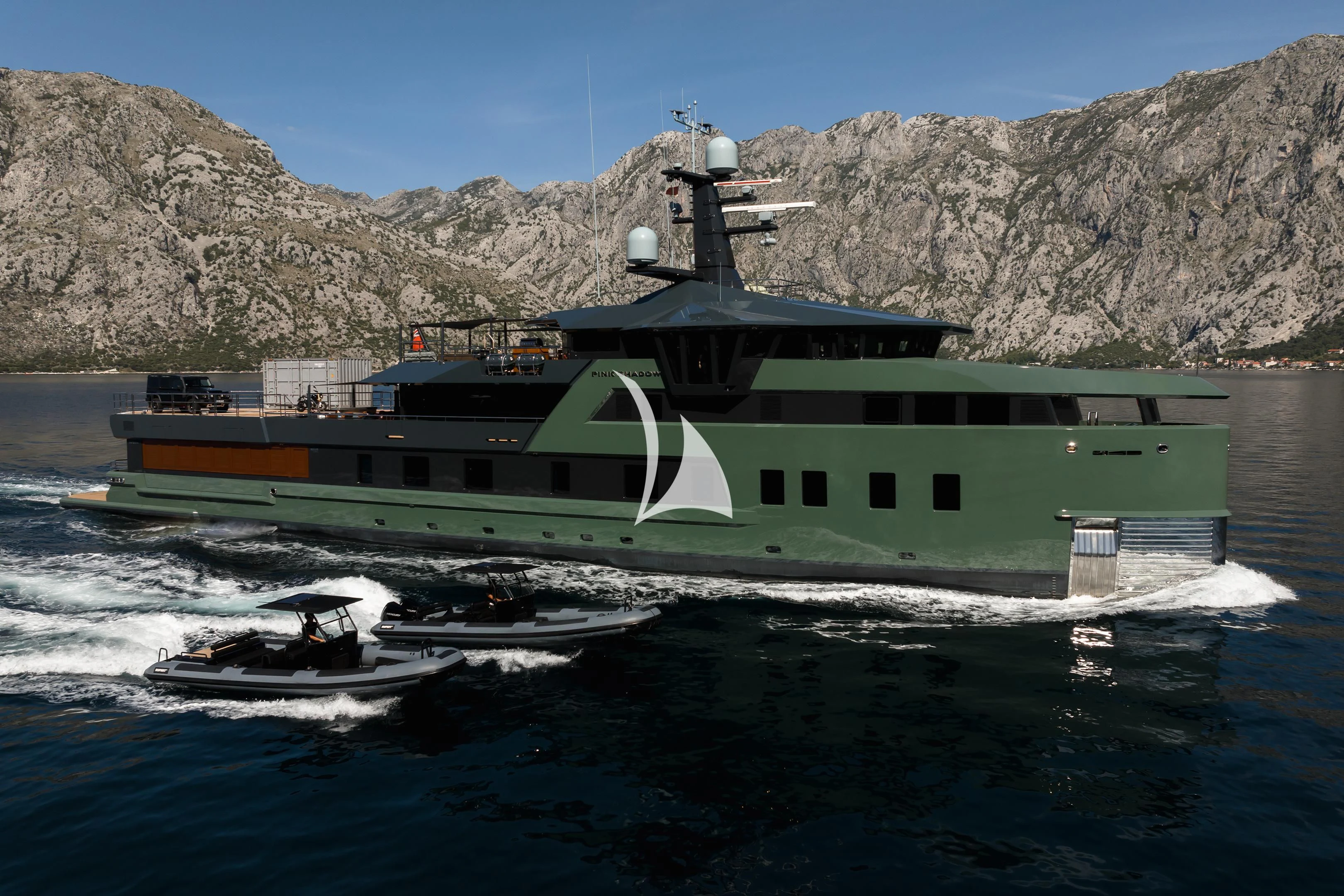 a boat in the water aboard PINK SHADOW Yacht for Sale