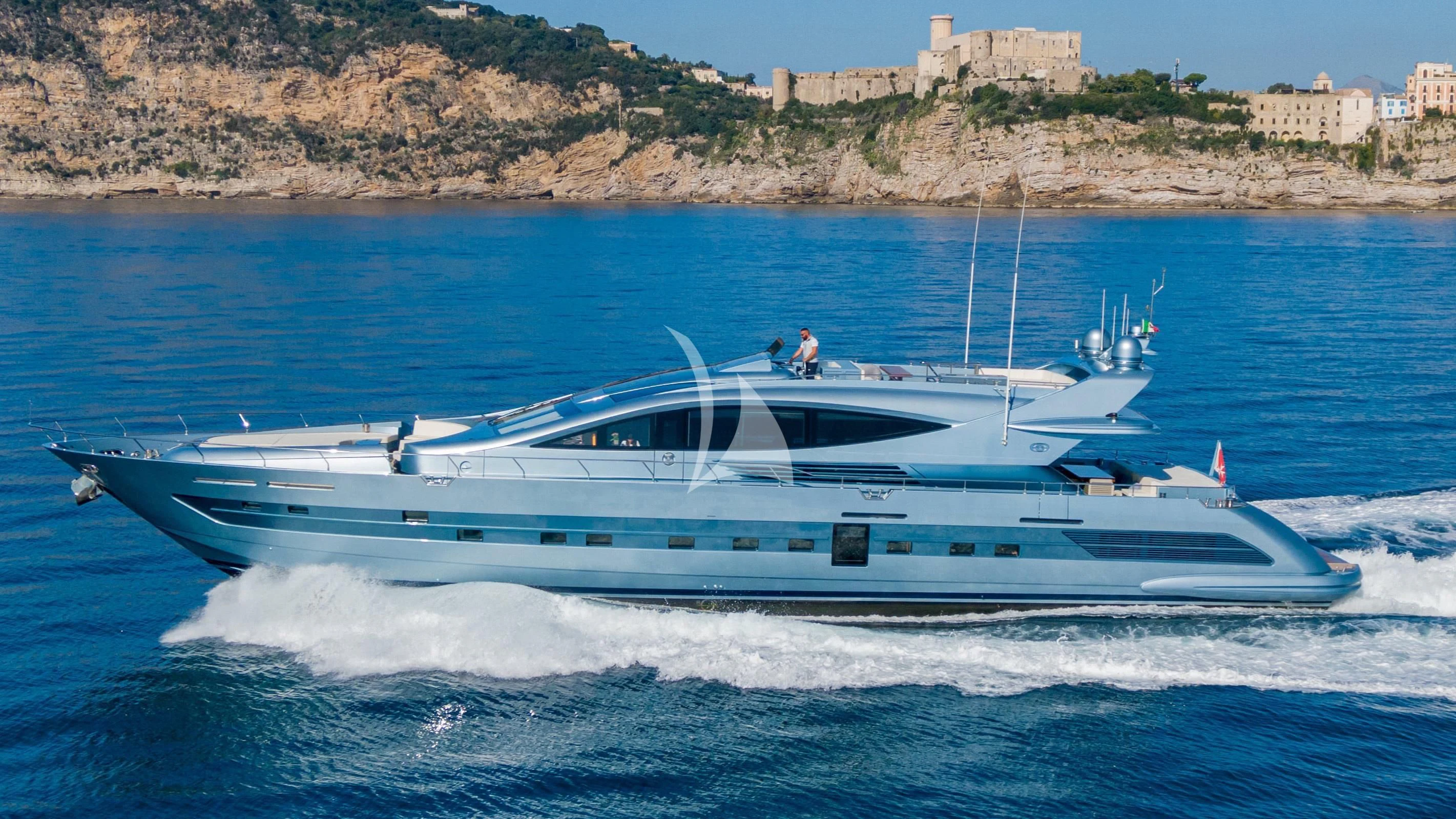 a boat on the water aboard 55 FIFTYFIVE Yacht for Charter