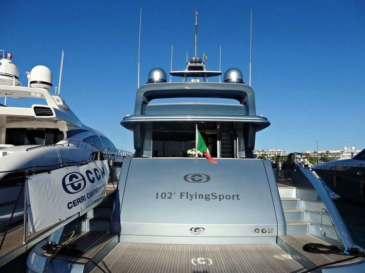 a boat docked at a pier aboard 55 FIFTYFIVE Yacht for Charter