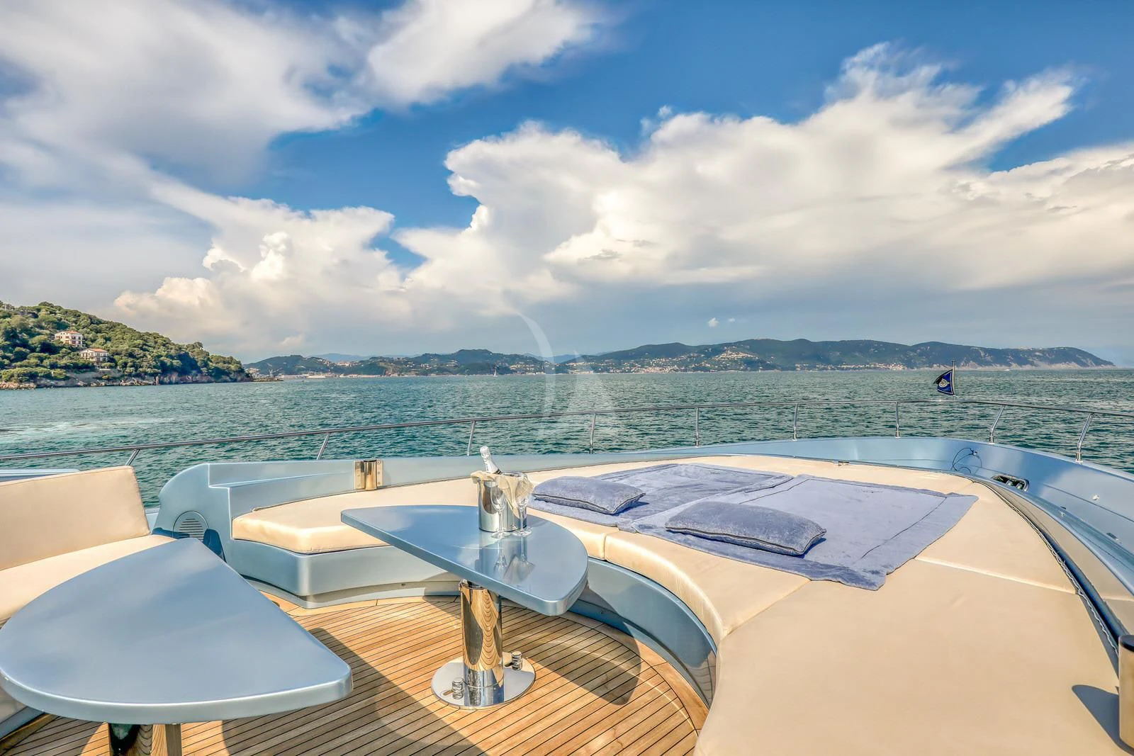 a boat on the water aboard 55 FIFTYFIVE Yacht for Charter