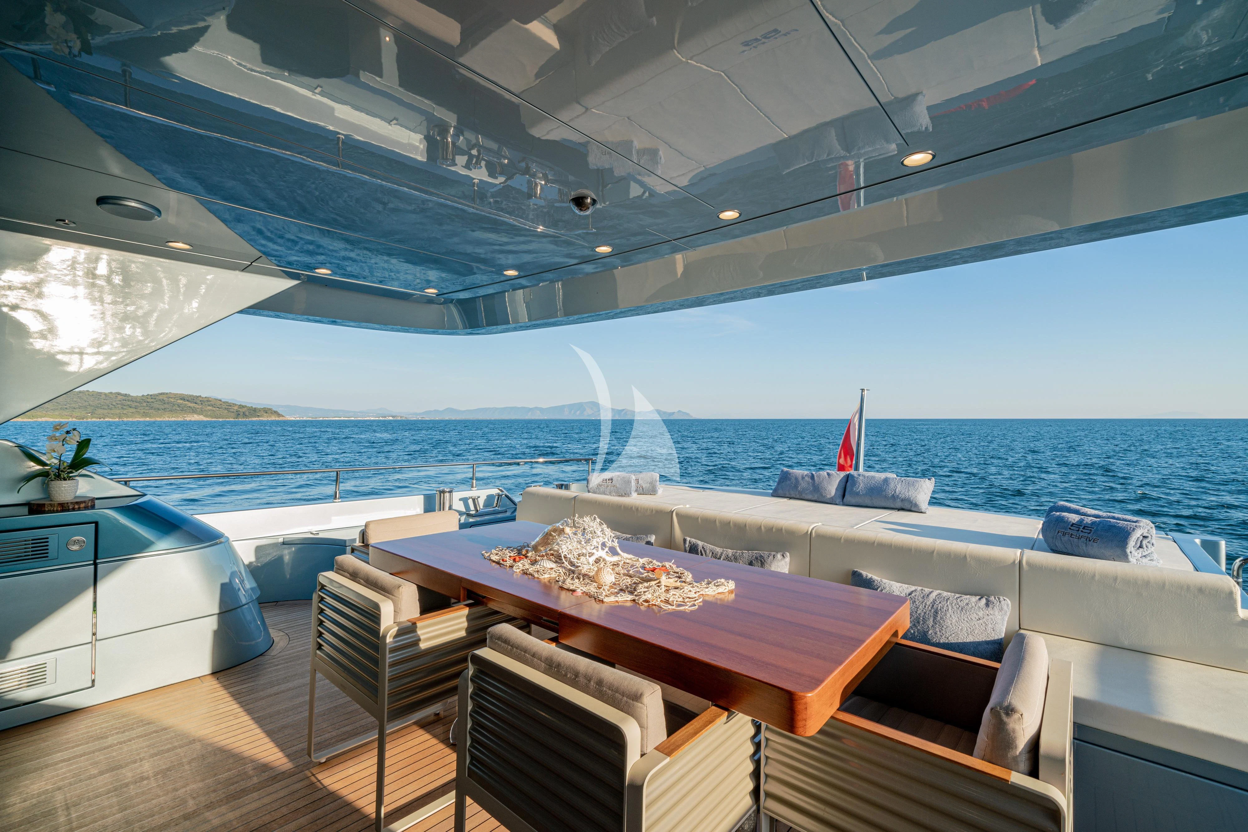 a boat on the water aboard 55 FIFTYFIVE Yacht for Charter