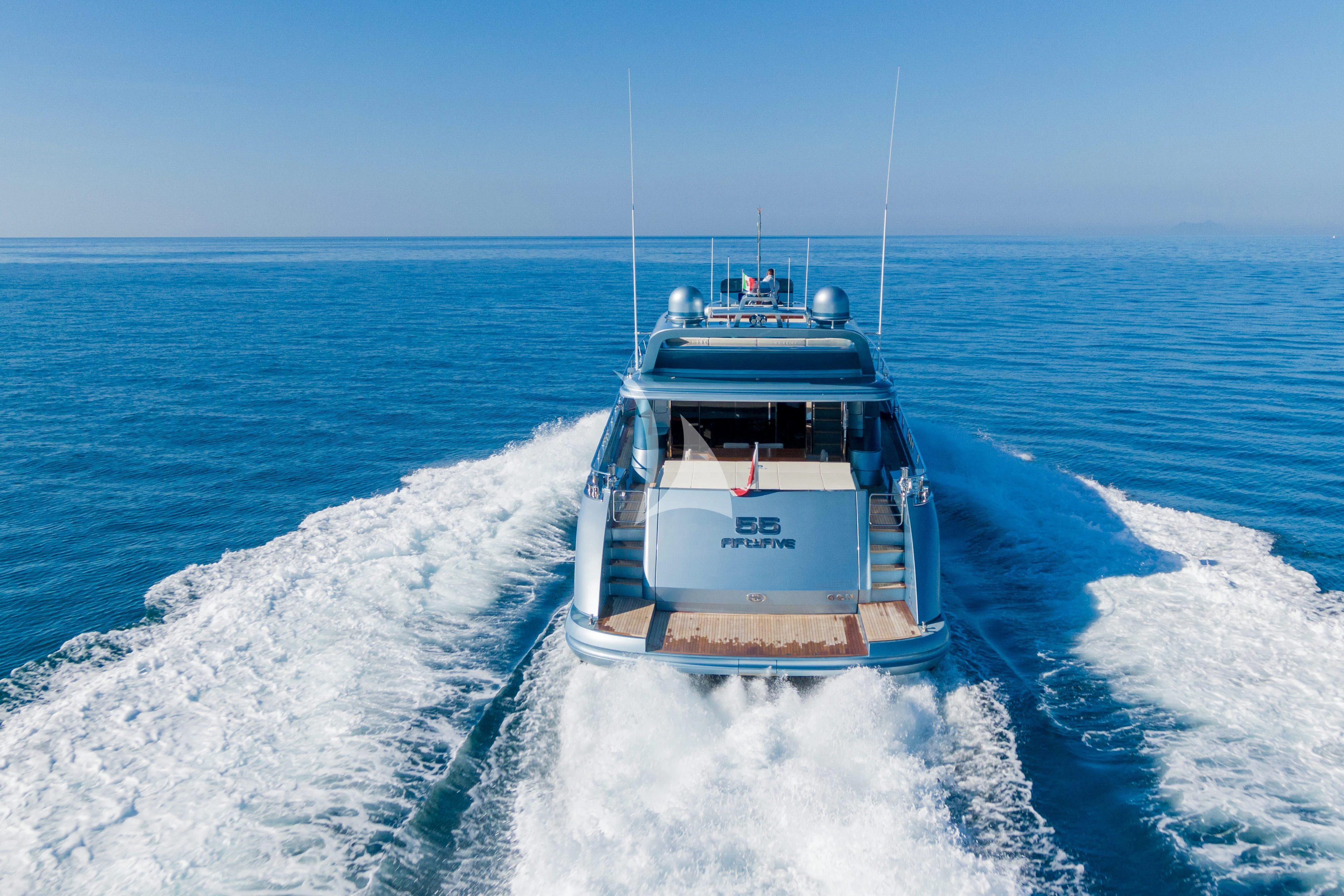 a boat on the water aboard 55 FIFTYFIVE Yacht for Charter