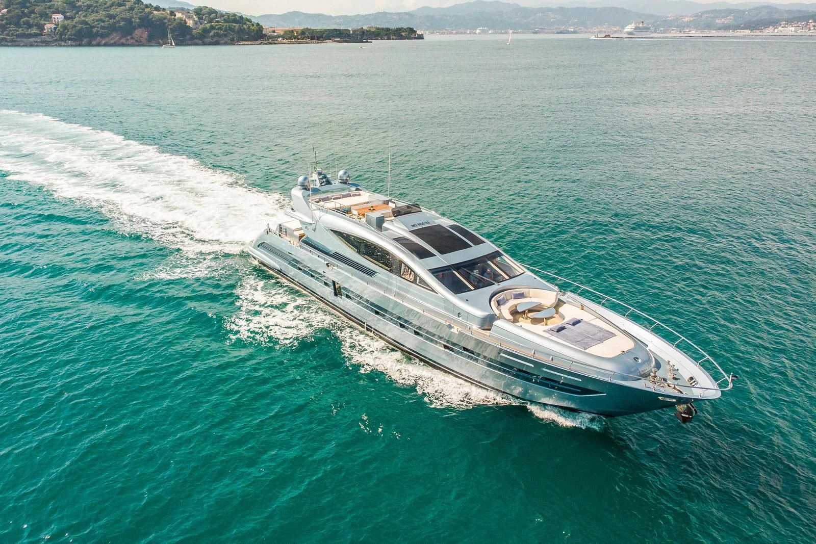 a boat on the water aboard 55 FIFTYFIVE Yacht for Charter