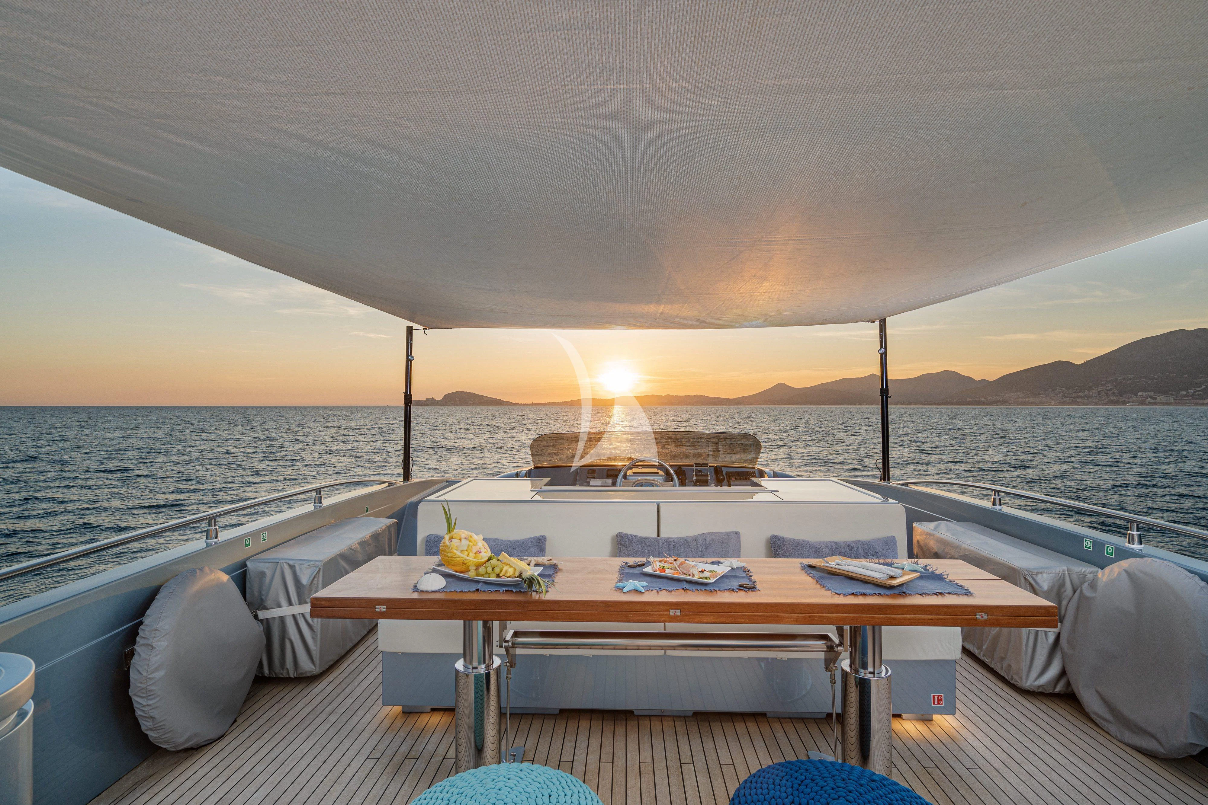 a boat on the water aboard 55 FIFTYFIVE Yacht for Charter