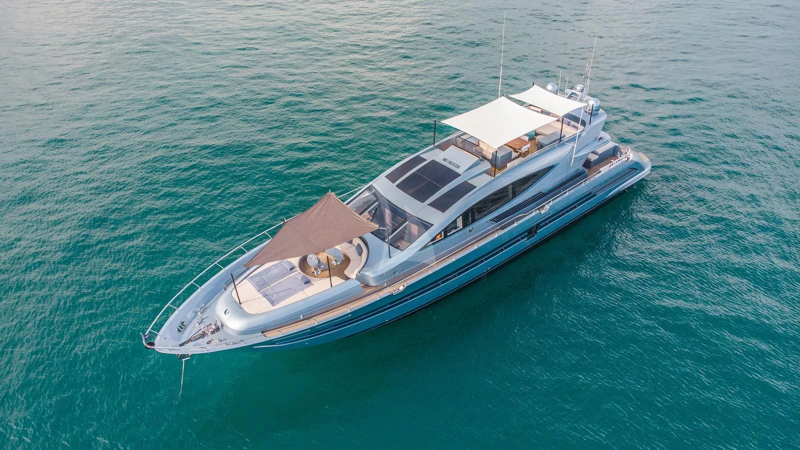 a boat in the water aboard 55 FIFTYFIVE Yacht for Charter