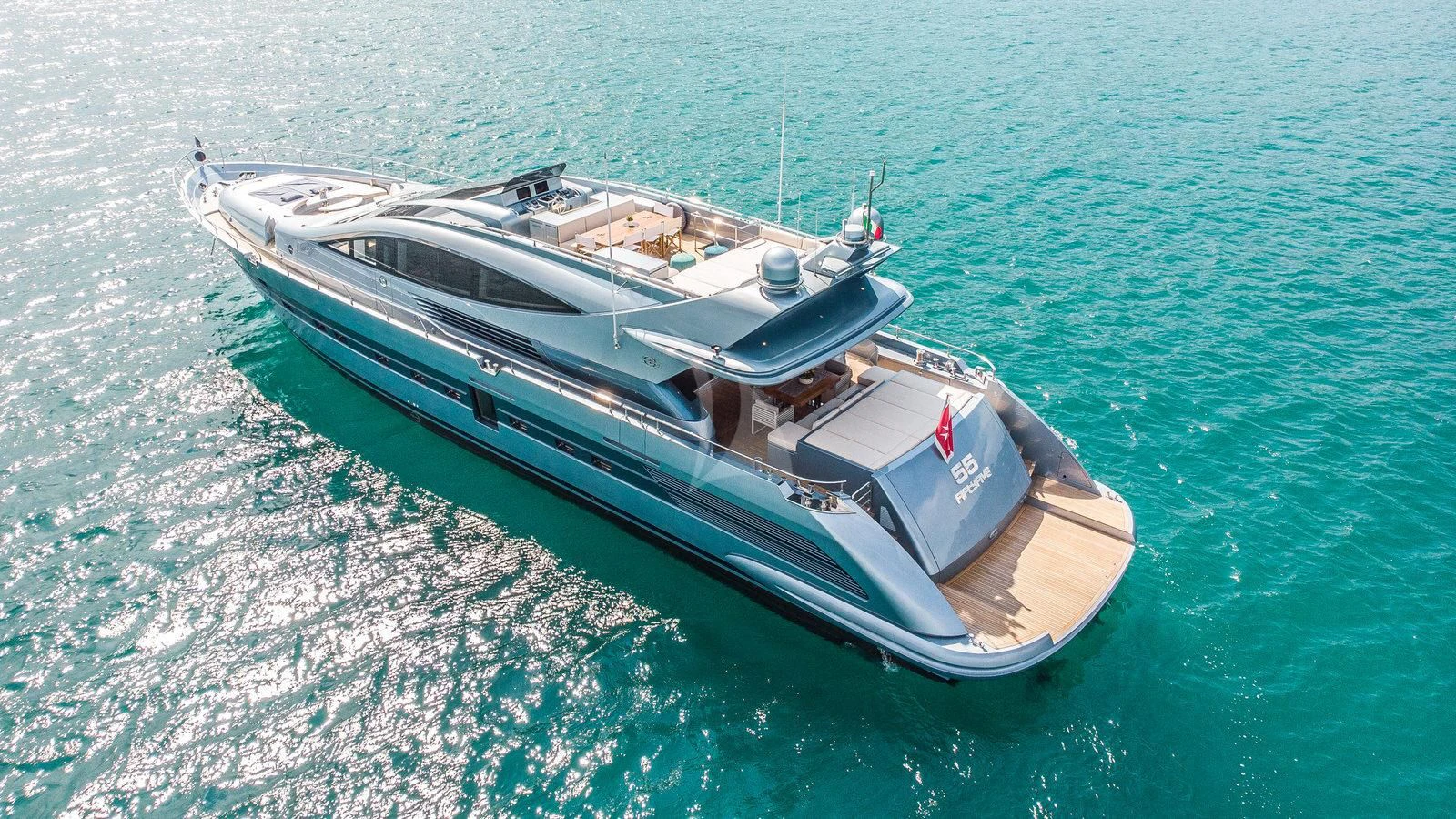 a boat in the water aboard 55 FIFTYFIVE Yacht for Charter